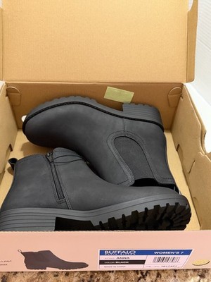 Buffalo David Bitton Women's Anna Black Water Repellant Boots Size