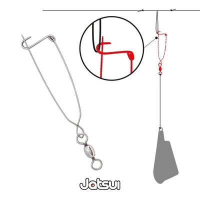 ATTACCO RAPIDO PIOMBO GUARDIANO PESCA TRAINA COL VIVO JATSUI LEAD CONNECTOR