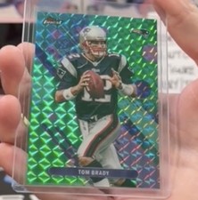  2025 TOPPS FINEST Tom Brady GREEN GEOMETRIC #100 PATRIOTS /75 Q4274