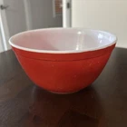 Vintage Pyrex Primary Red #402 Glass 1 1/2 Qt Nesting Mixing Bowl Made in USA
