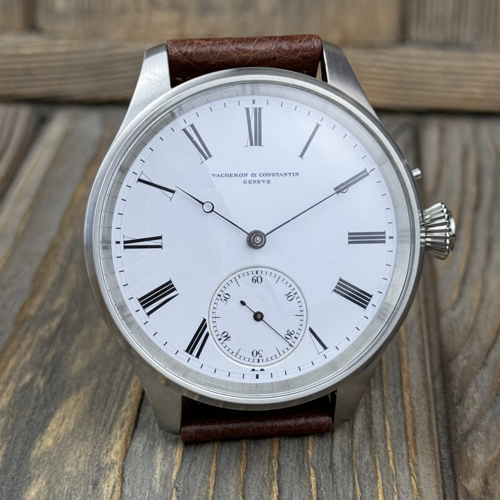 Marriage Watch & Original Vacheron Constantin Pocket Watch Movement & Dial, 48mm image 3