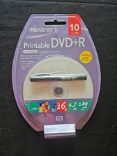 DVD-R 10 Pack Memorex Printable 16X New In Box