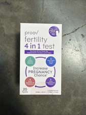 Proov Fertility 4 in 1 Test - 1 Cycle Test Kit 20 tests . Exp 08-31-2026