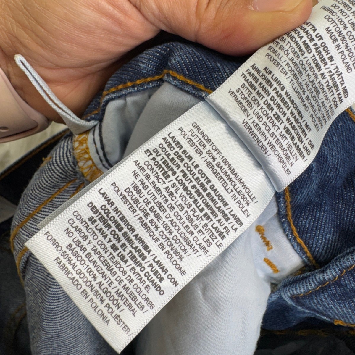 Polar Skate Co Jeans 30/32 Blue Straight Leg Streetwear Skateboarding 90s Style View 5