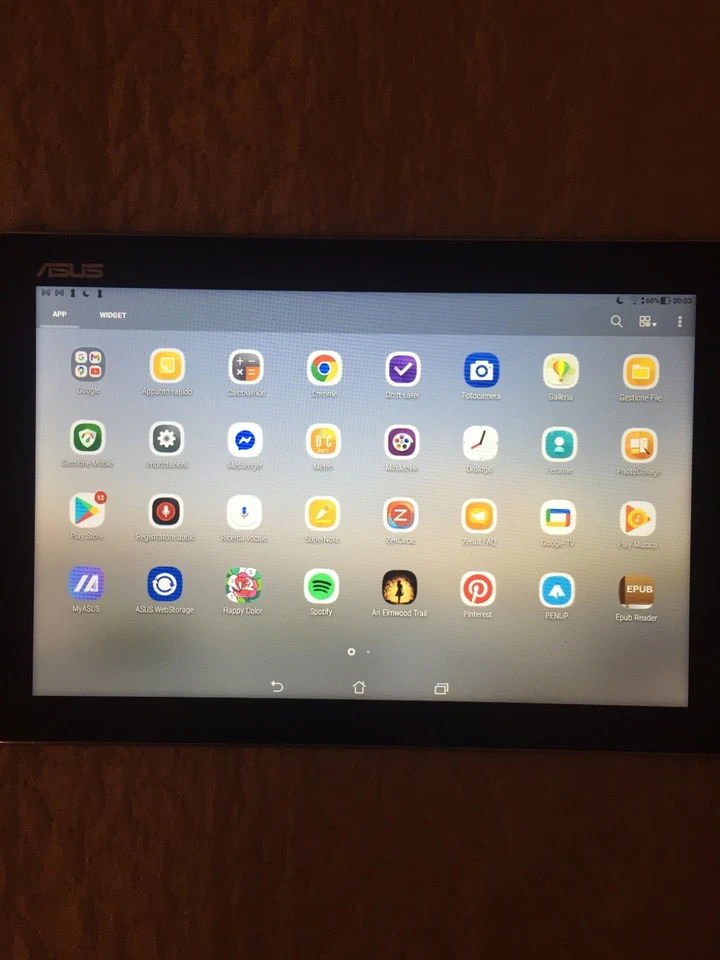 tablet Asus P00C android usato nero e grigio - Immagine 4 di 4