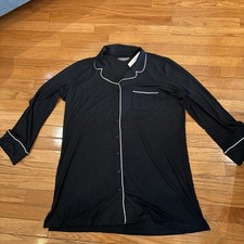 Victorias Secret Sleep Dress Loungewear Black Sleepwear Women's Sz Large NWT