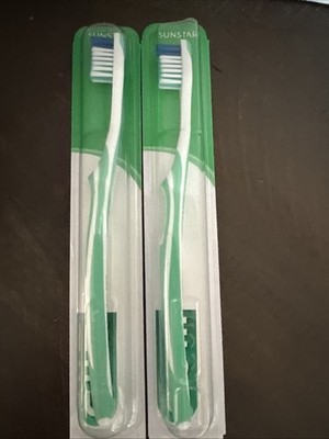 GUM Sunstar #461 Super Tip Compact Soft Toothbrush Set Of 2