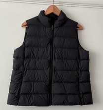 Ladies Marks & Spencer Padded Gilet - Black Size 12