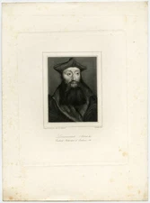 2 Antique Prints-ROBERT DE LENONCOURT-CARDINAL-EMBRUN-Meunier-1843