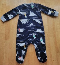 Carter's Baby Boys Size 6m Fleece Fall/Winter Sleeper Dinosaur Themed