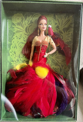 Barbie Collector Gold Label The Scarlet Macaw Fashion Doll 12 in Red Hair