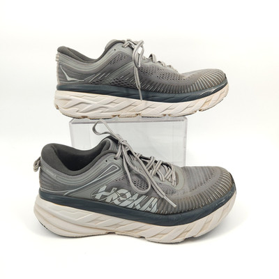 Hoka One One Bondi 7 Shoes Mens Size 9 Wild Dove Gray 1110518 WWDS
