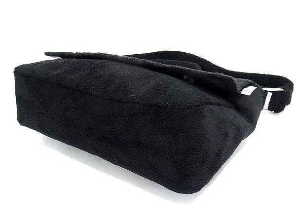 CHANEL точности наплечная сумка с Coco Mark - черный и белый ворс, женщин - Изображение 3 из 4