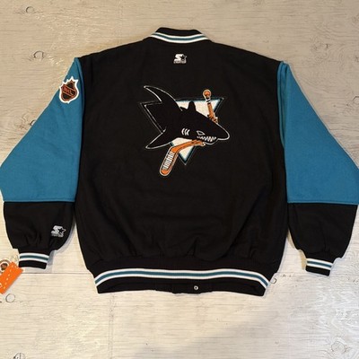 Vintage NEW W/ Tags 90s Starter San Jose Sharks Letterman Hockey