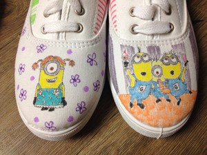 marvel painted shoes