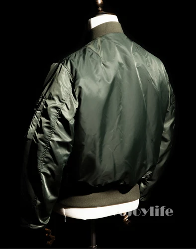 Red Tornado Winter Heavyweight MA1 Wool Jacket Men Pilot Jacket MA-1 Coat Short - Picture 29 of 29