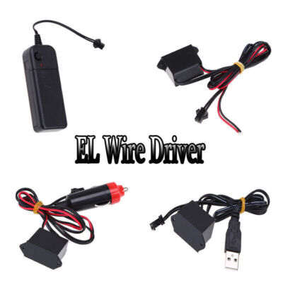 3V/5V/12V Car Power Inverter USB Driver Controller Cable for LED Neon EL Wire .