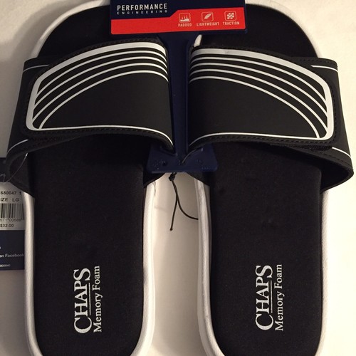 chaps memory foam flip flops