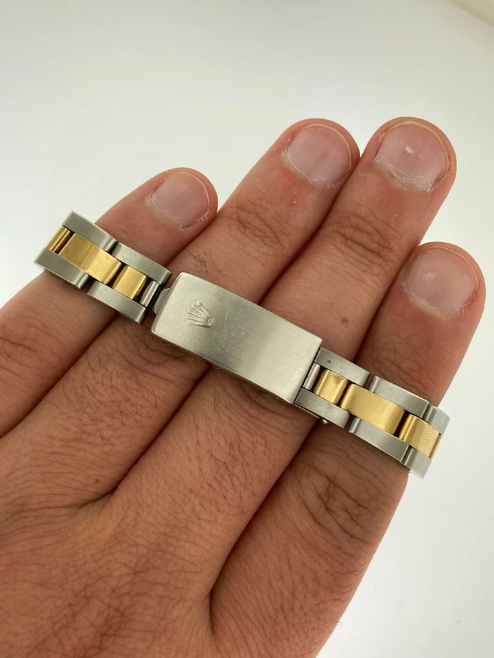 Rolex Ladies 24mm #67183 Oyster Perpetual 18k Solid Yellow Gold Black Dial - Image 2 of 4