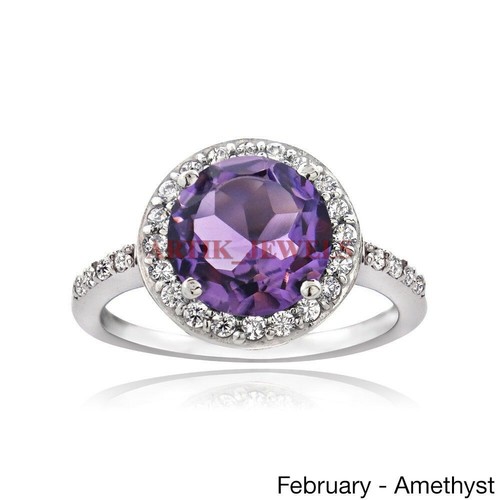 Bague En Argent 925 Avec Améthyste Verte (prasiolite) Naturelle - Taille 4 à 16, Faite Main En Inde