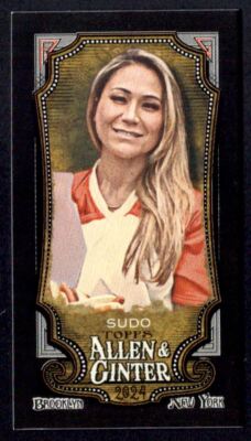 MIKI SUDO 2024 Topps Allen & Ginter Rookie Black Border Mini Card SP RC #227 Hot