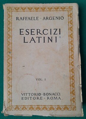 Lateinische Übungen Altes Buch 1951 Raffaele Argenio Vol. Die Bonacci Schulverlag