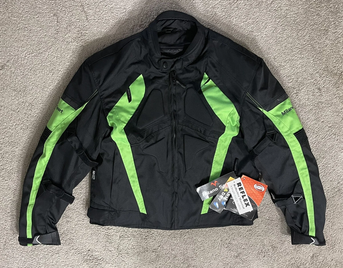 NWT Milano Sport Gamma Motorcycle Jacket Green 3XL eBay