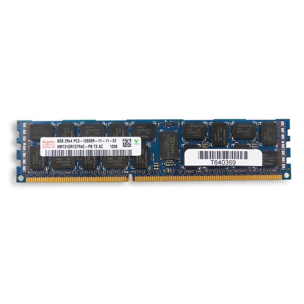 8GB RDIMM 2Rx4 PC3-12800R DDR3 1600MHz (240 Pin) (ECC) Memory - HMT31GR7CFR4C