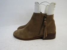 Sole Society Womens Size 8 M Brown Suede Zip Ankle Fashion Boots Bootie