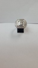 Mens 14kt White Gold Diamond Ring .65pts Values 2100