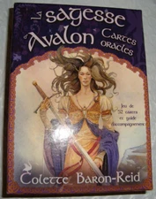 La Sagesse Avalon Cartes Oracles - 52 Cards & 114 pg Guide - In French
