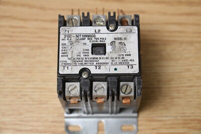 Tyco Electronics RELAY Definite purpose CONTACTOR 3PST 120 240V  50A  model 98