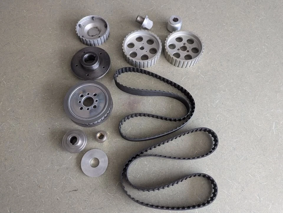 Fiat Abarth 600 850 1000 cog pulley belt kit - Image 2 of 2