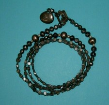 Sterling Silver Silpada Multi Colored Bead Necklace 36" in Length 061GCM