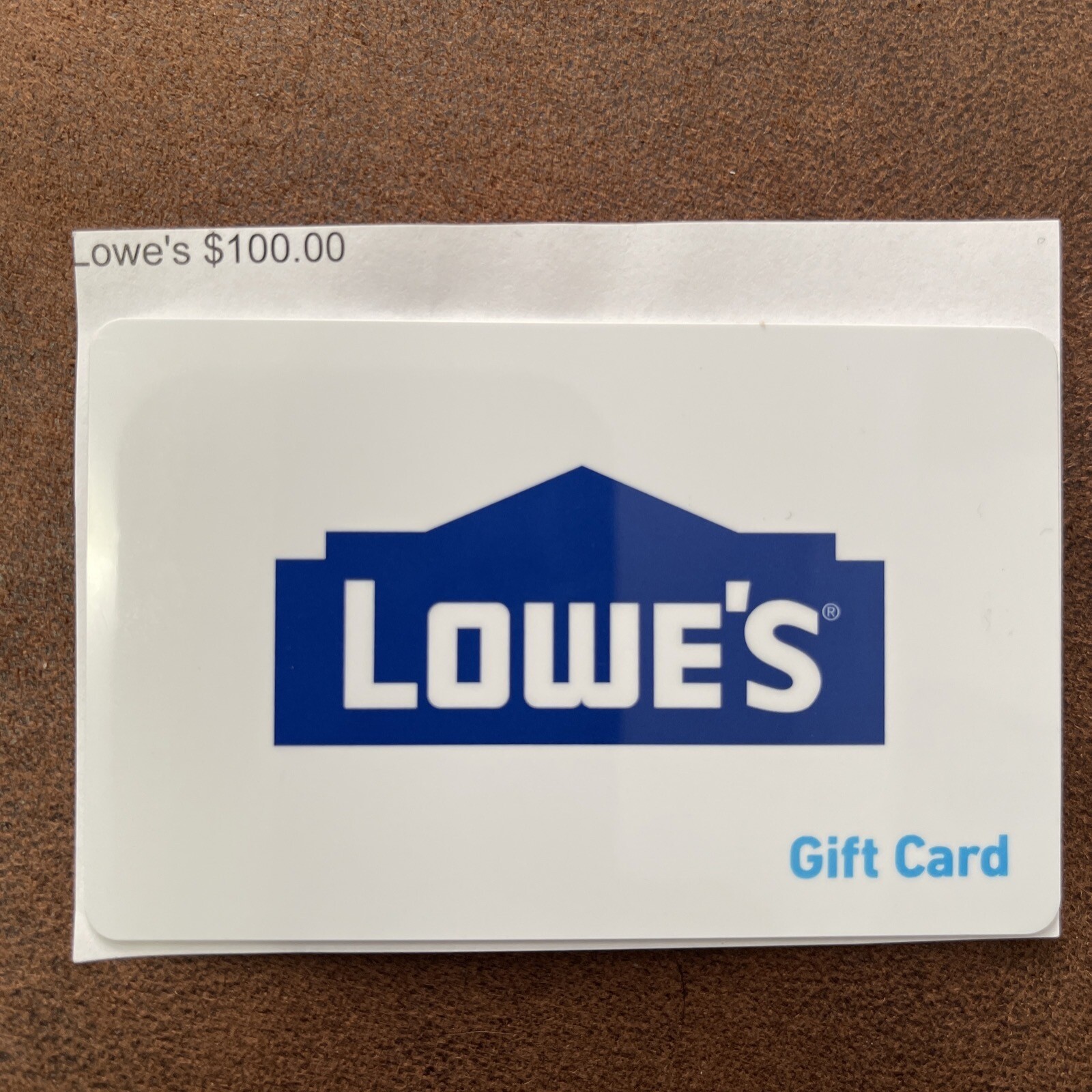 LOWES GIFT CARD 100 VALUE eBay