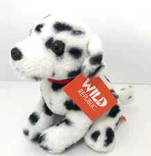 Wild Republic 2017  Cuddlekins BARLEY Dalmatian Puppy Dog 7" Plush Animal w Tag