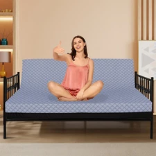 SLSY 5" Full Size Futon Mattress Thick Futon Sofa Couch Bed Floor Matt 75" x 54"
