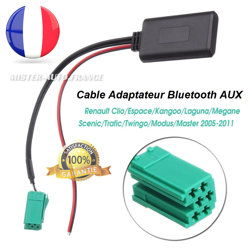 Adattatore Bluetooth Aux Renault per Autoradio