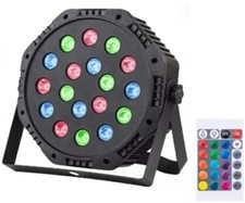 Luce LED PAR strobo 18 LED RGB disco DJ faro DMX proiettore telecomando musica