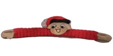 Vtg Elf Childs Clothes Hanger Cover 12 Inch Hand Made Knit Christmas Decoration
