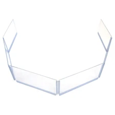 Extension Panels for Drum Shield w/Living Hinges Crystal Clear Acrylic- 1FT Tall