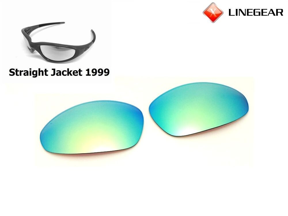 LINEGEAR Turquoise Blue-Non-Polarized Lens Oakley Straight Jacket