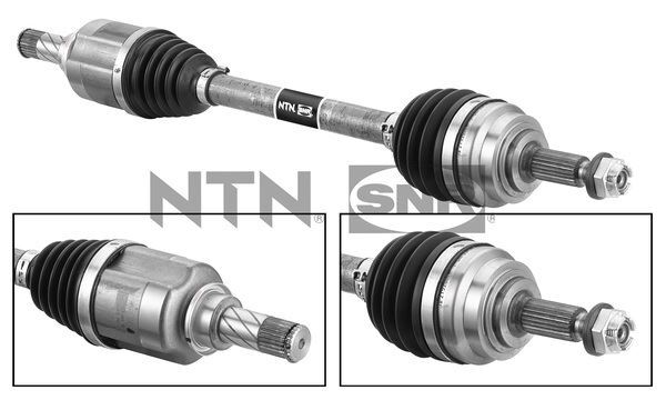Cardan avant gauche Clio V dCi 115 en acier renforcé haute performance