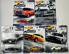 1/64 Hot Wheels  Fast & Furious Mile Muscle 5 Car set