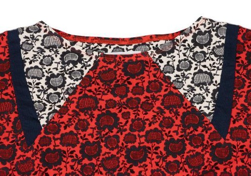 TSUMORI CHISATO Floral Printed French Sleeve Tunic Size M(K-139693) - Picture 4 of 12