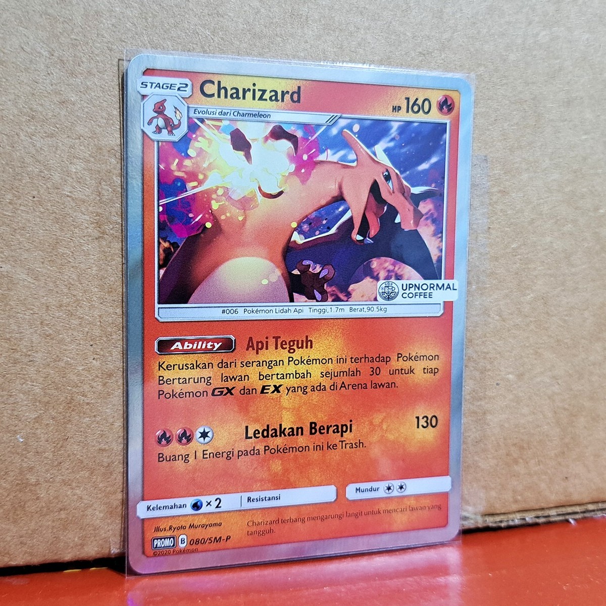 Charizard 080/SM-P Exclusive Upnormal Coffee Promo Foil Pokemon