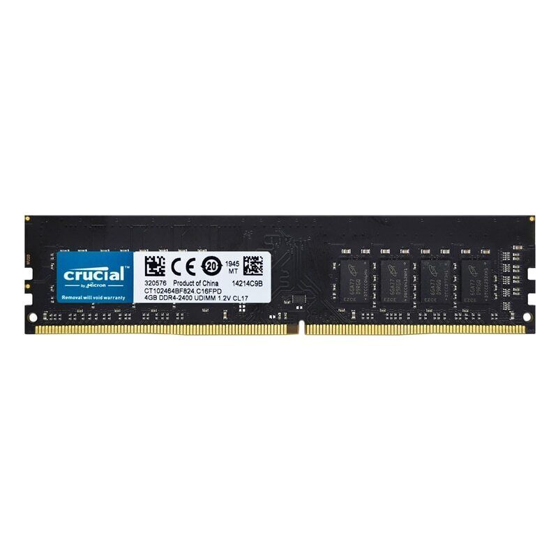 Crucial DDR4 Desktop RAM - 16GB (1x8GB) UDIMM, 3200MHz, 1.2V, PC4-25600