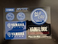 10 Pcs For Yamaha Racing Blu Cru Logo Racing Decal Stickers