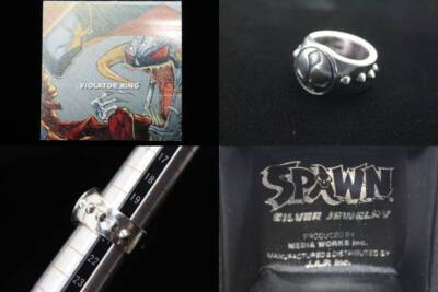 SPAWN Ring Emblem SV Silver Size of 16 to 17 NEW UNUSED Jewelry
