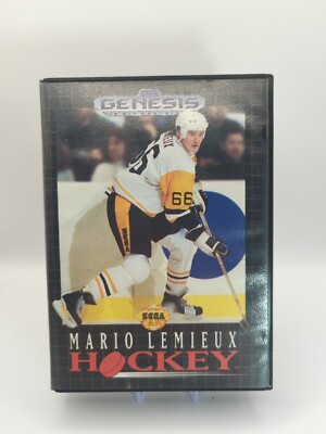 Mario Lemieux Hockey (Sega Genesis, 1991) - Complete (CIB) - Tested No Hang Tab